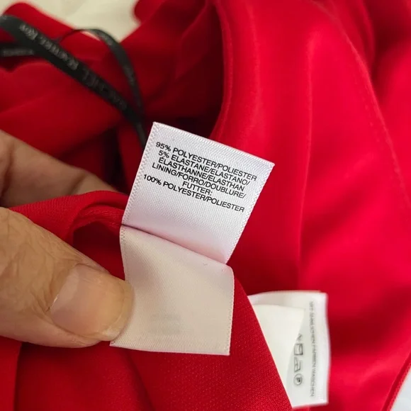 RACHEL Rachel Roy Red Asymmetrical Dress Cocktail Dress - Picture 8 of 9